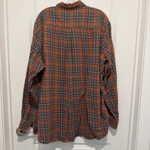 LL Bean Shirt Mens 2XL Tall Plaid Flannel Button Down Long Sleeve Pocket Outdoor